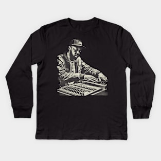 Beatmaker J Dilla - Paper Tape Kids Long Sleeve T-Shirt